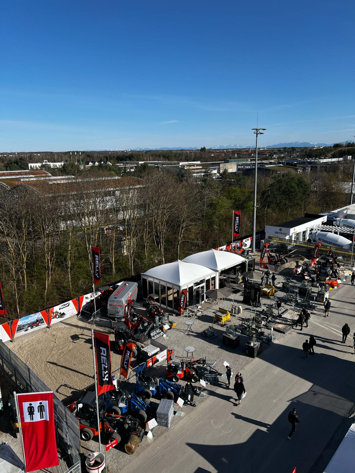 De stand van De Schans/RELLY op de Bauma.