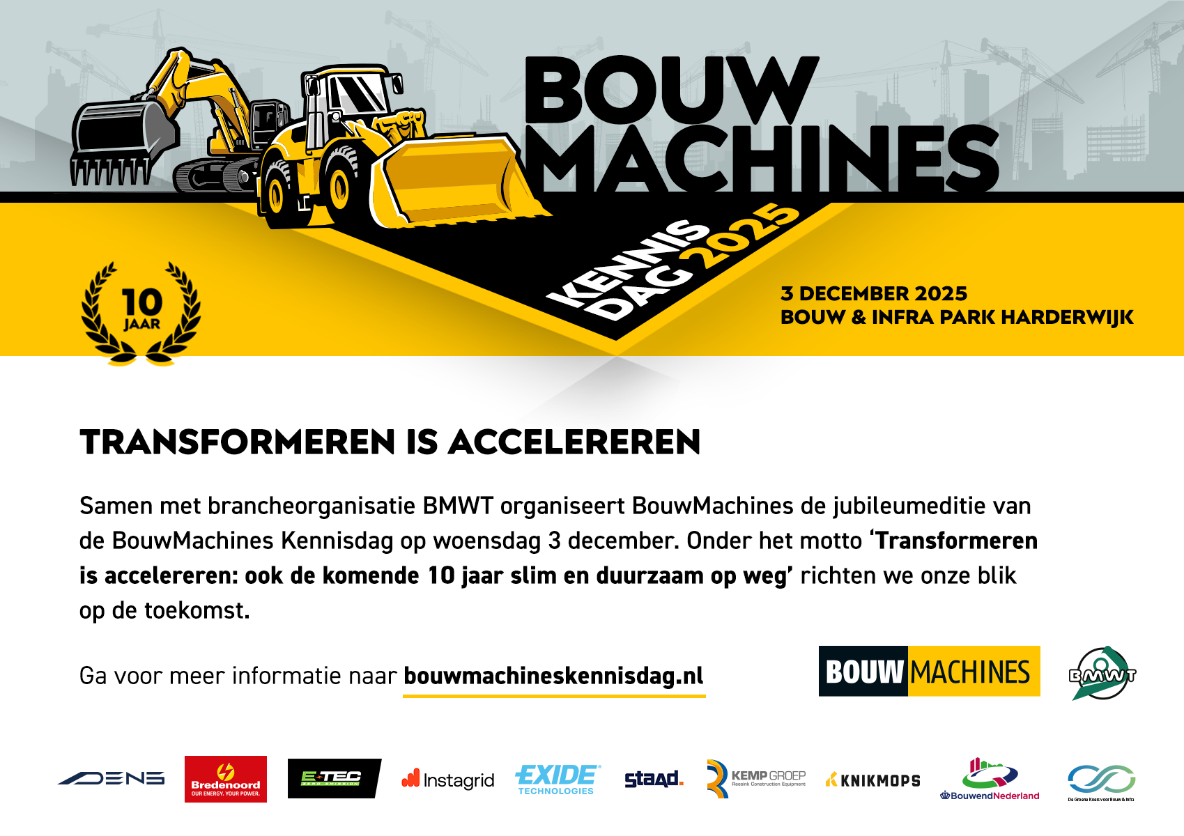 Bouwmachines kennisdag